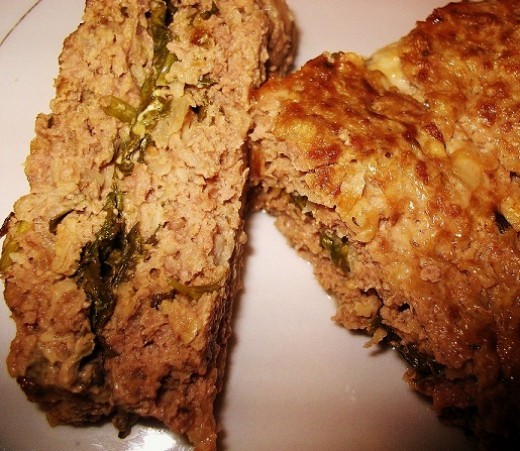 Spinach Stuffed Meatloaf